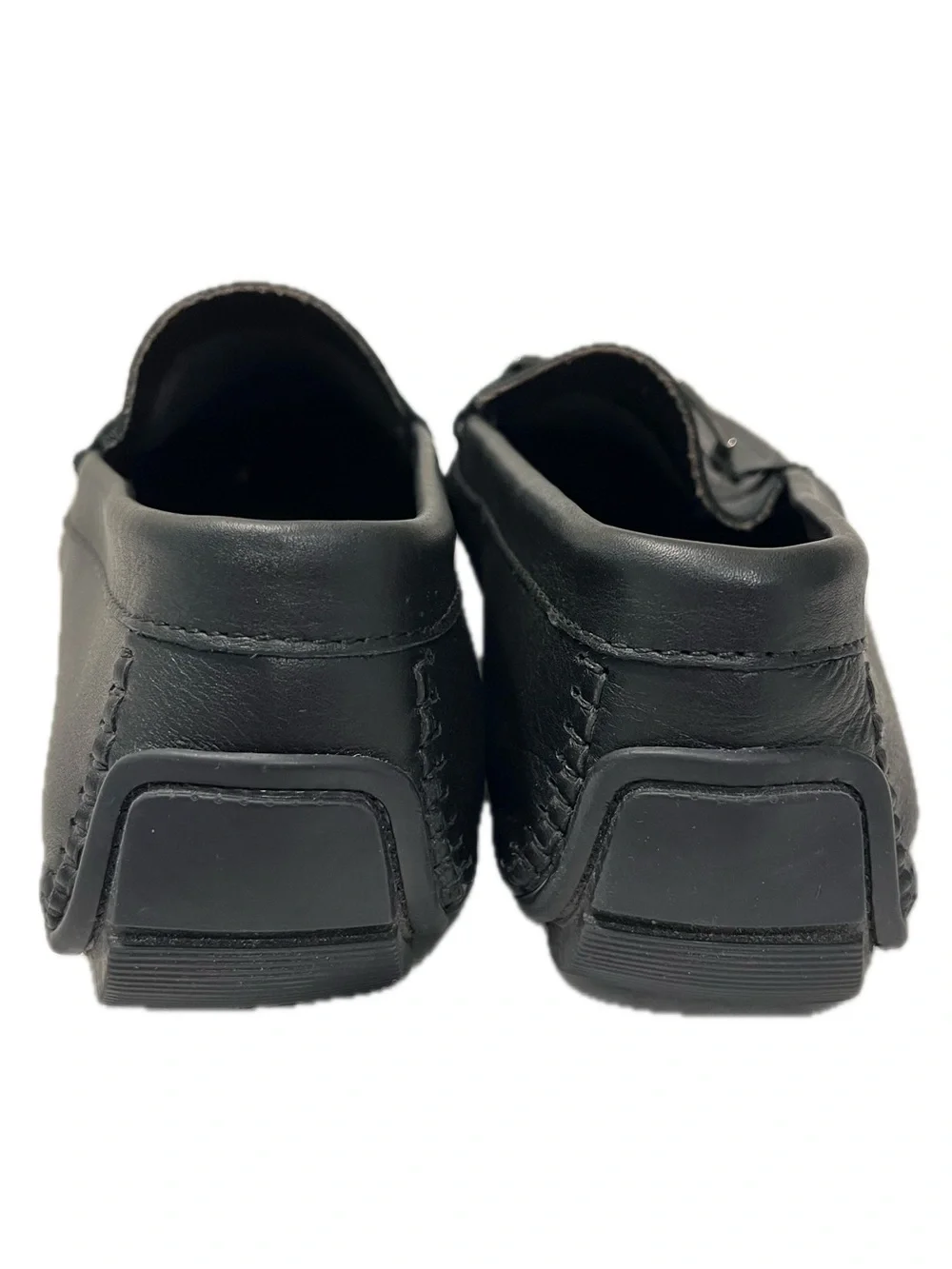 Bruno Magli Men’s Black Leather Loafers Driving Shoe Size 11